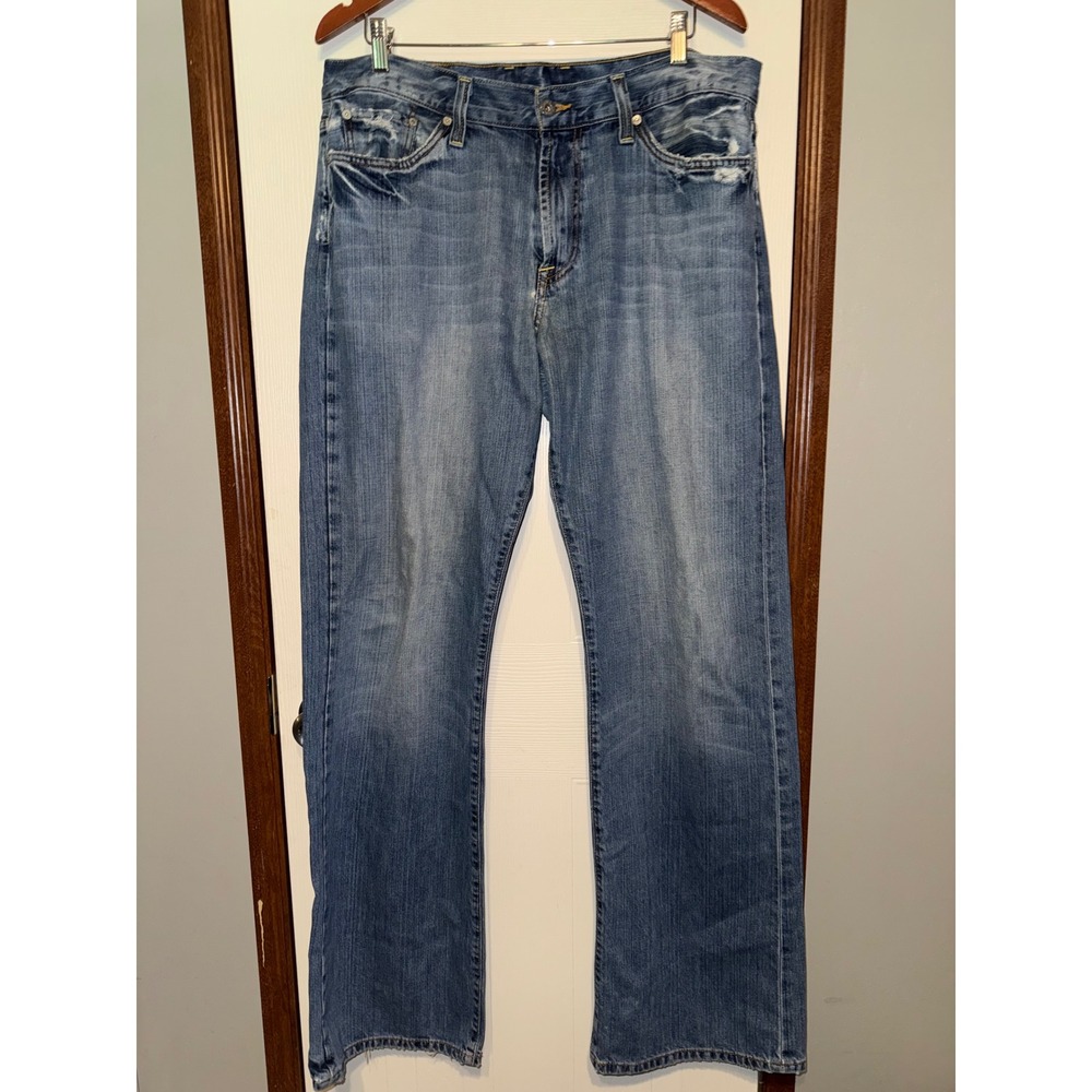 Lucky Brand Vintage Relaxed Bootleg Jeans 34 Denim 7M10504 Long Inseam 34x34